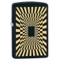 Genuine ZIPPO 218 Abstract Matte Black Traditional Brass Windproof Lighter